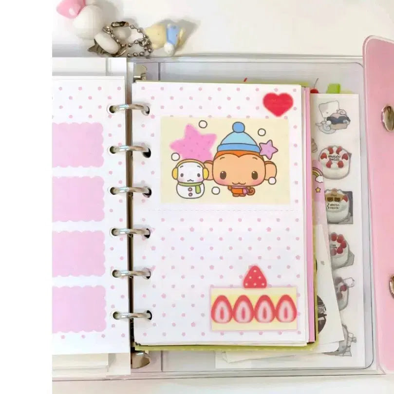 [BUNJANG] Yoomz A7 Cake Inner Pages 6-Ring Diary / 윰즈 a7 케이크 속지띵 6공 다이어리 마테띵 키스컷띵