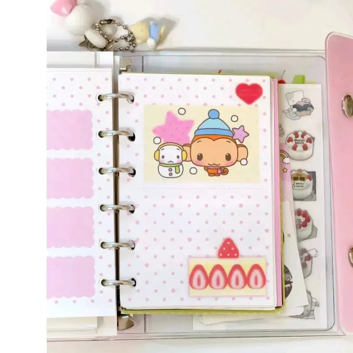 [BUNJANG] Yoomz A7 Cake Inner Pages 6-Ring Diary / 윰즈 a7 케이크 속지띵 6공 다이어리 마테띵 키스컷띵