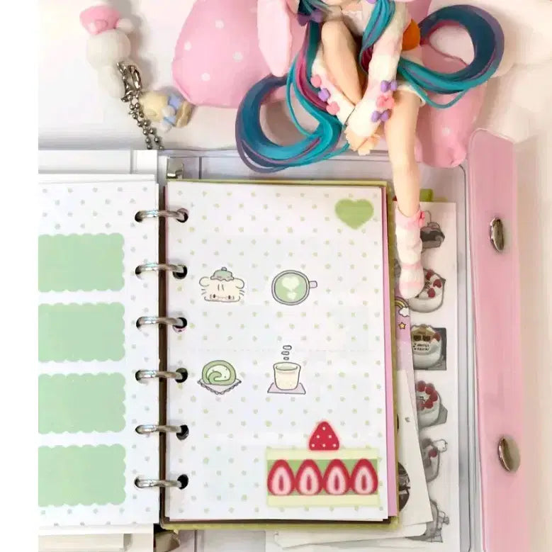[BUNJANG] Yoomz A7 Cake Inner Pages 6-Ring Diary / 윰즈 a7 케이크 속지띵 6공 다이어리 마테띵 키스컷띵