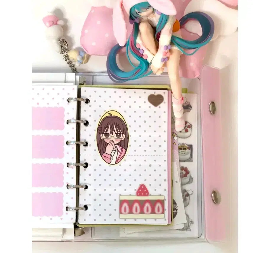 [BUNJANG] Yoomz A7 Cake Inner Pages 6-Ring Diary / 윰즈 a7 케이크 속지띵 6공 다이어리 마테띵 키스컷띵