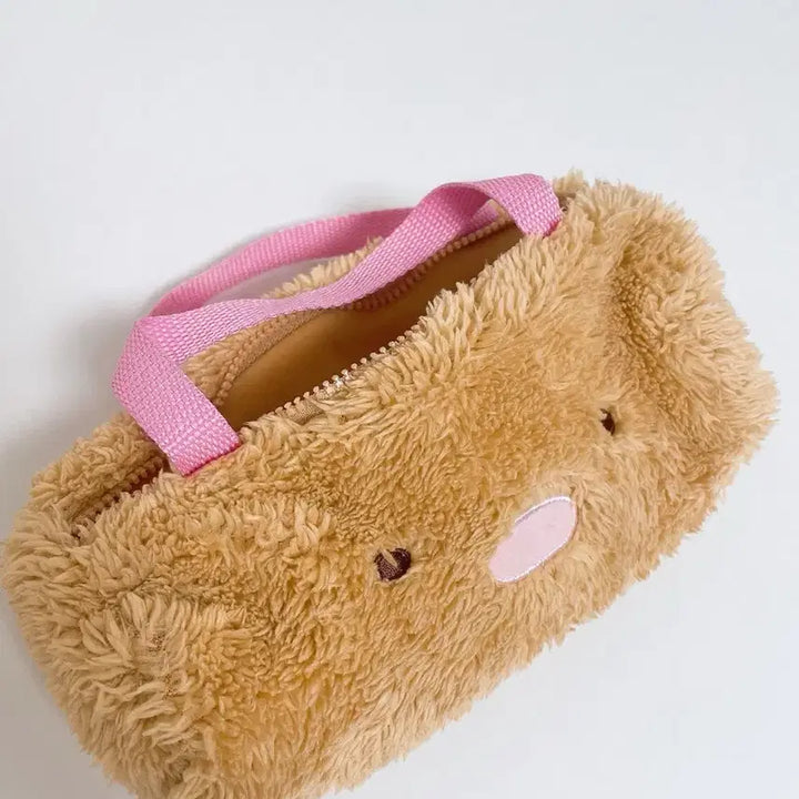 [BUNJANG] Sumikko Gurashi Tonkatsu Plush Doll / 정품 스밋코구라시 돈카츠 인형 (파우치 덤)