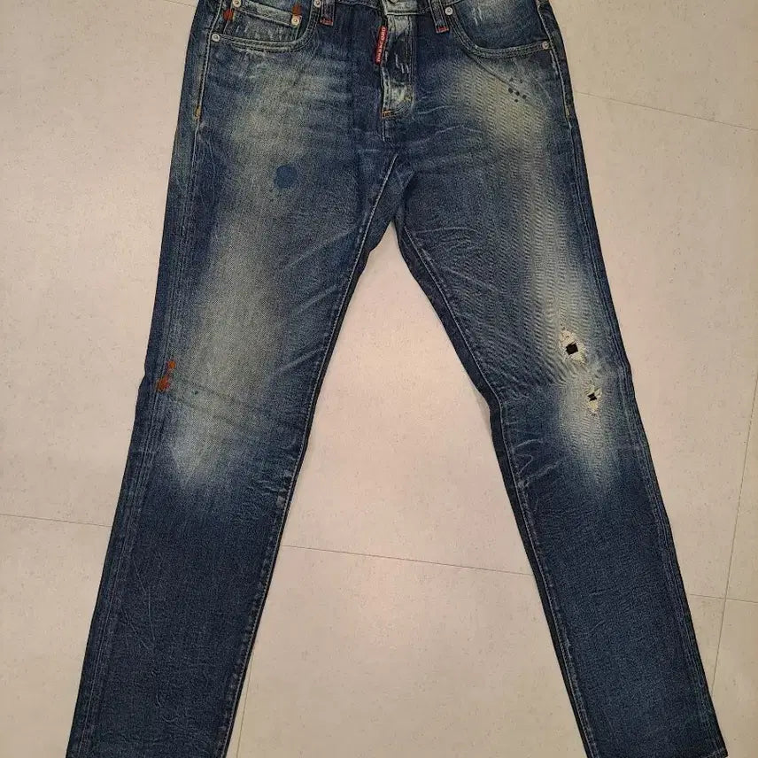 [BUNJANG] DSQUARED2 Washed Denim Jeans / 디스퀘어드2 워싱 데님 청바지 46