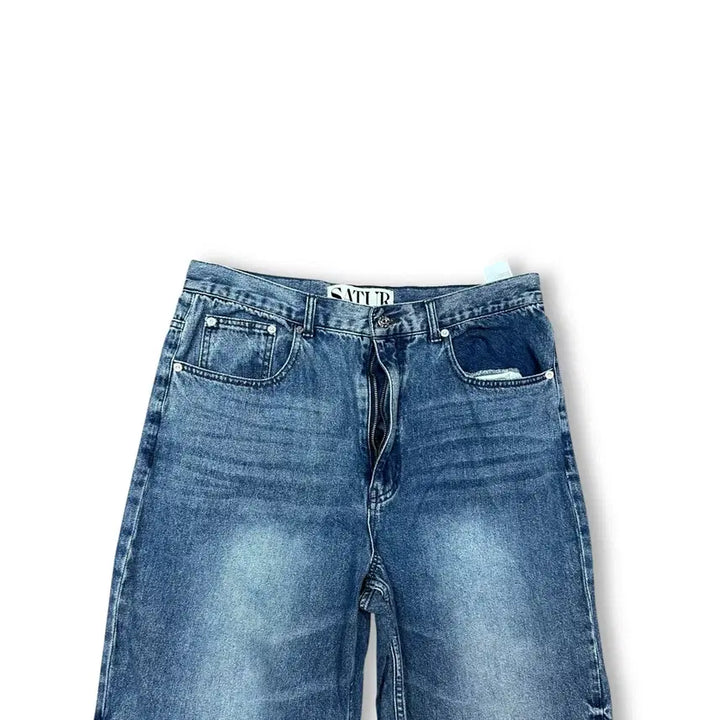 [BUNJANG] SATURD Denim Wide Pants / 세터 데님 와이드 팬츠 청바지