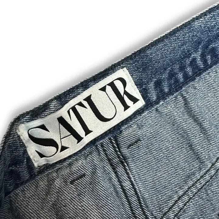 [BUNJANG] SATURD Denim Wide Pants / 세터 데님 와이드 팬츠 청바지