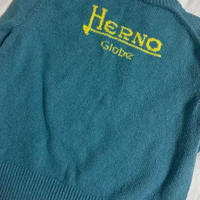 [BUNJANG] Herno Blue-Green Pullover Knit 40 / <봄맞이> Herno 에르노 풀오버 니트 40