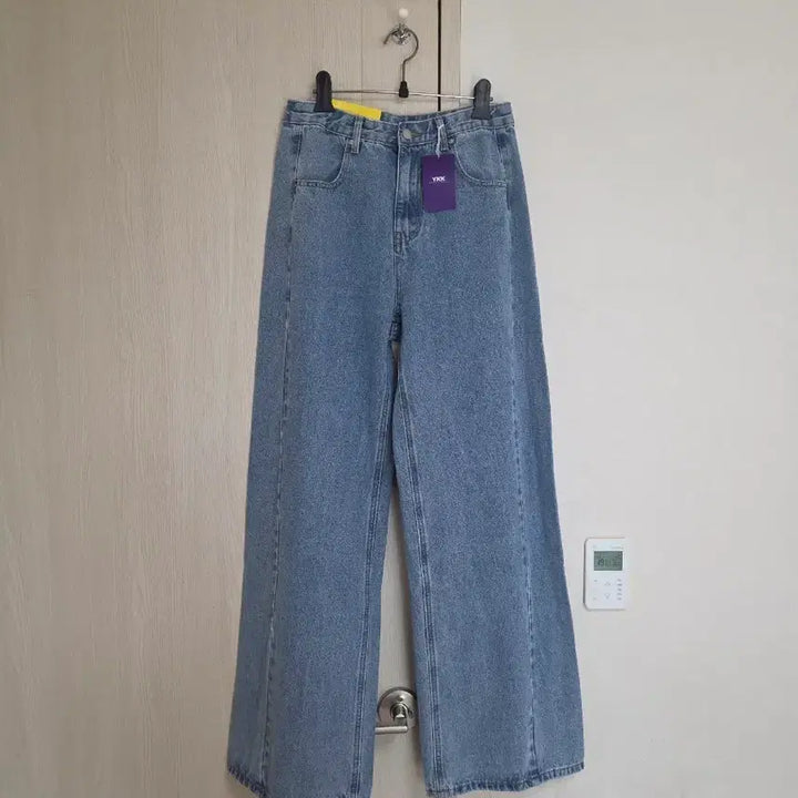 [BUNJANG] Unbranded Slit Denim Wide Pants M / 절개 데님 와이드 팬츠 M