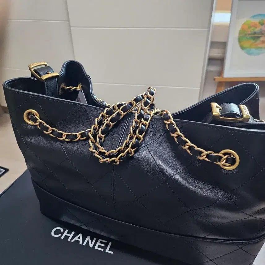 [BUNJANG] Chanel Leather Shoulder Bag / 샤넬 가죽 공방백 ㅡ22만원 급처
