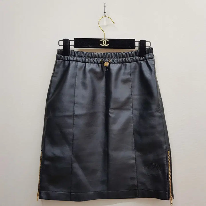 [BUNJANG] System Eco Leather Bending Skirt / 한섬 시스템 2023 에코 레더 밴딩 스커트 61-90사이즈