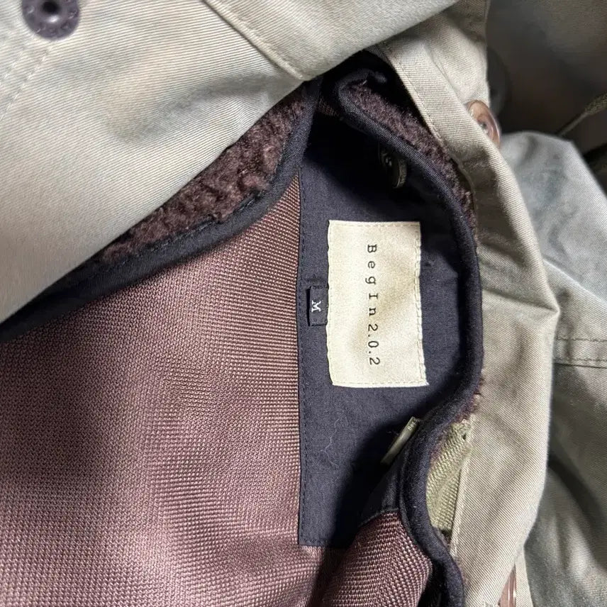 [BUNJANG] Begin202 Khaki Parka Coat / Begin202 브랜드의 개파카 스타일 코트