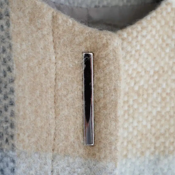 [BUNJANG] ZARA Check Pattern Textured Jacket / 자라 ZARA 버튼 체크 패턴 텍스처 자켓