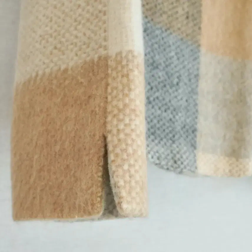 [BUNJANG] ZARA Check Pattern Textured Jacket / 자라 ZARA 버튼 체크 패턴 텍스처 자켓