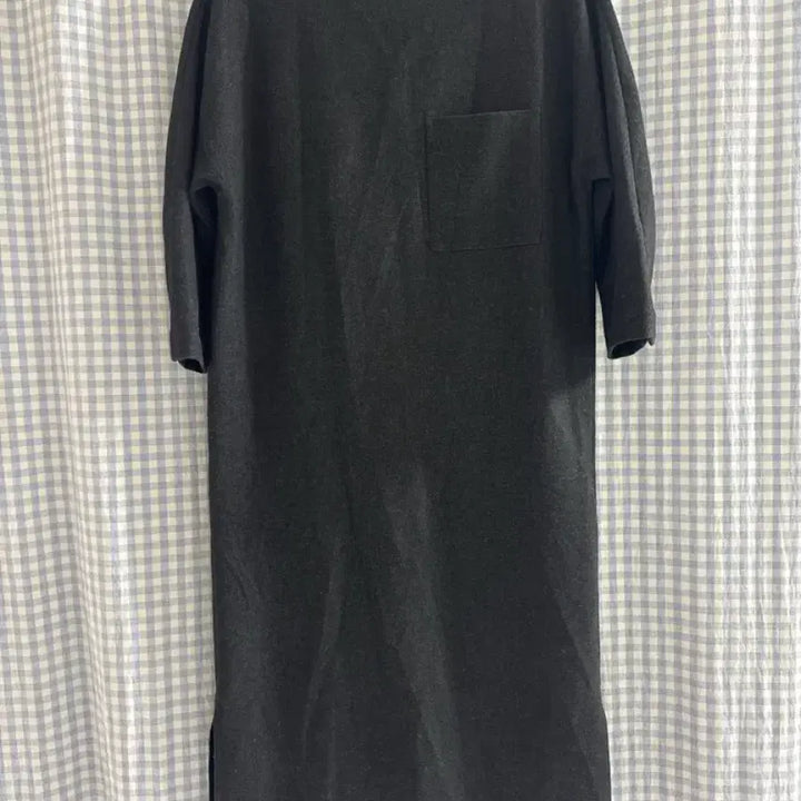 [BUNJANG] Time Black Wool Long Dress / 타임 블랙 모직 원피스 55