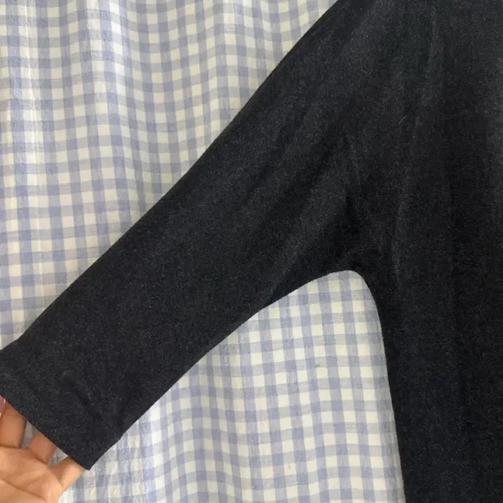 [BUNJANG] Time Black Wool Long Dress / 타임 블랙 모직 원피스 55