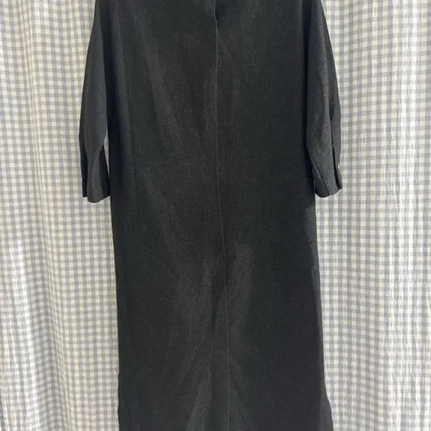 [BUNJANG] Time Black Wool Long Dress / 타임 블랙 모직 원피스 55