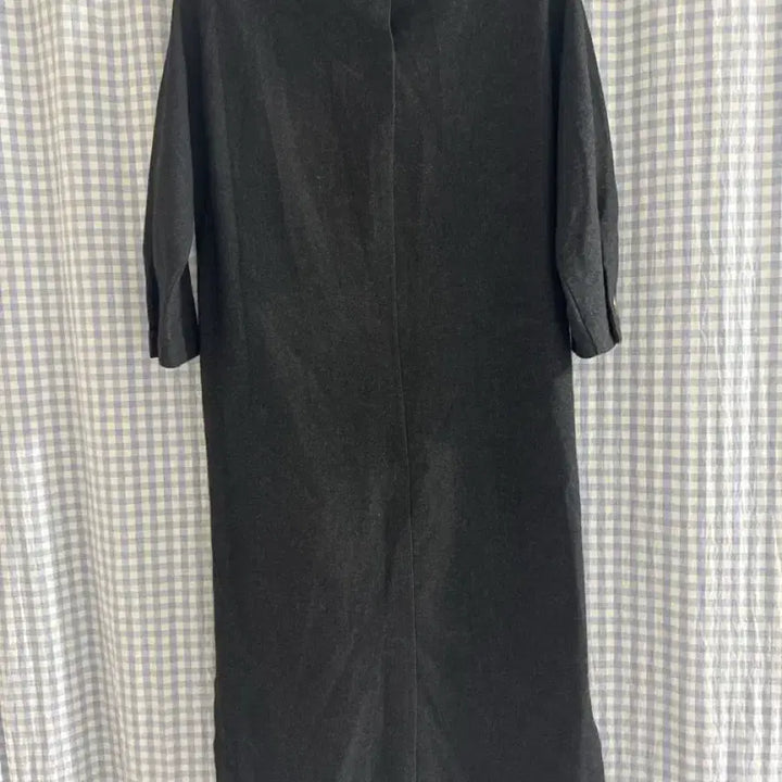 [BUNJANG] Time Black Wool Long Dress / 타임 블랙 모직 원피스 55
