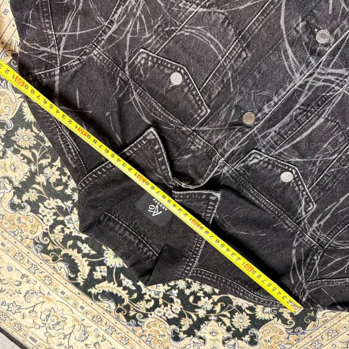 [BUNJANG] Addoff Line Circle Denim Jacket L / 애드오프 line circle denim jacket L사이즈