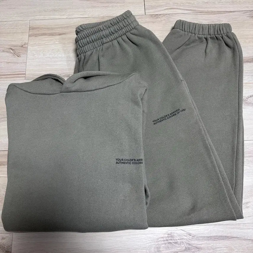 [BUNJANG] Frei Authentic Hoodie &amp; Pants Olive M / 프라이/AUTHENTIC HOODIE&amp;PANTS/올리브/M
