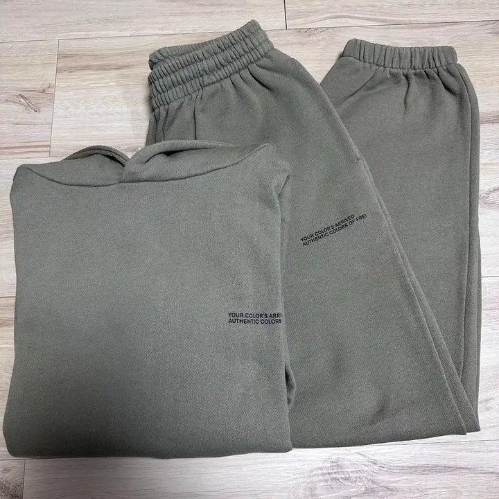 [BUNJANG] Frei Authentic Hoodie &amp; Pants Olive M / 프라이/AUTHENTIC HOODIE&amp;PANTS/올리브/M