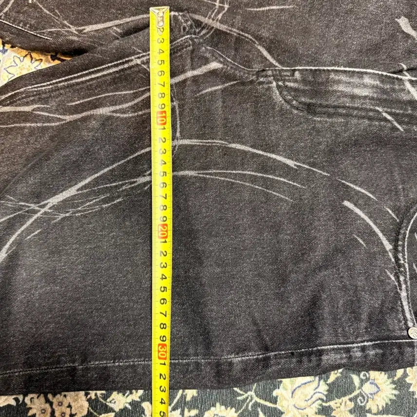 [BUNJANG] Addoff Line Circle Denim Pants 48 / 애드오프 addoff line circle denim pants 48