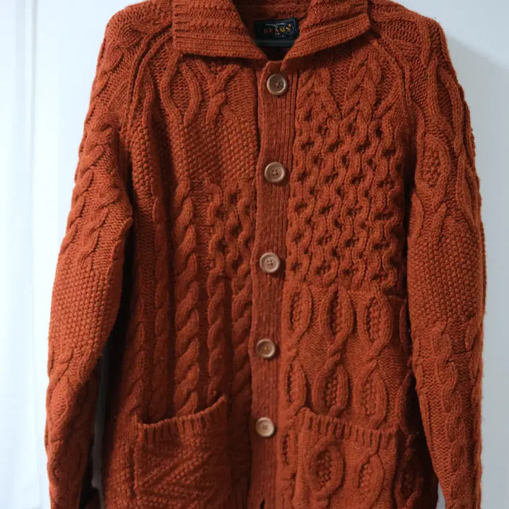 [BUNJANG] Beams Plus Patchwork Cardigan / 빔즈플러스 알란 패치워크 가디건