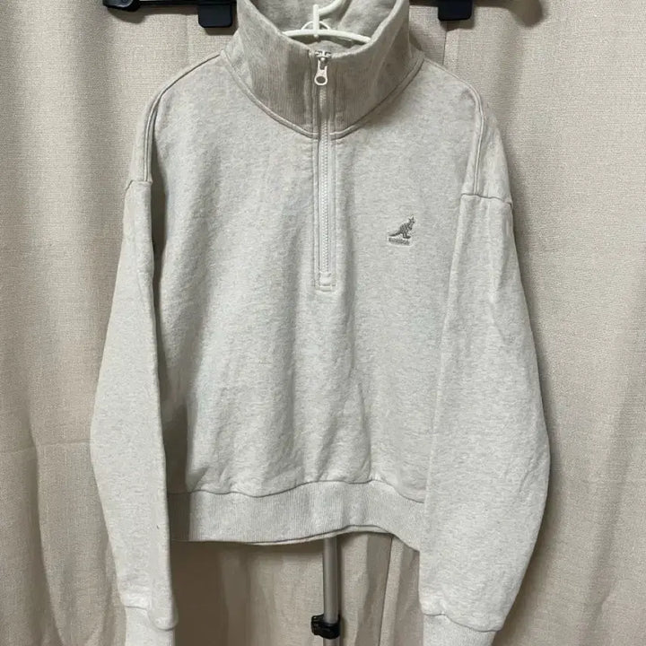[BUNJANG] Kangol Half-Zip Sweatshirt / 캉골 하프집업 맨투맨