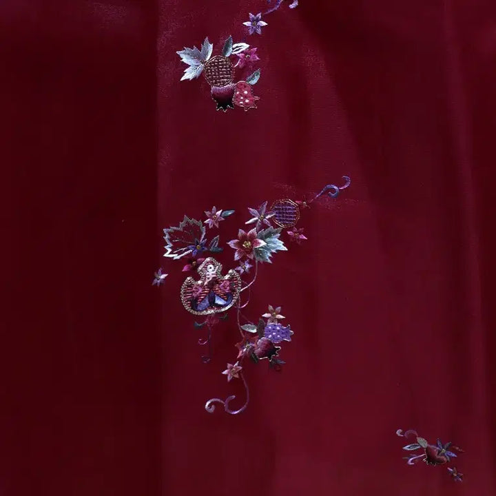 [BUNJANG] Embroidered Hanbok Dress / aa149 여성 자수한복/여55-66/키155-160/가슴90/사놀까