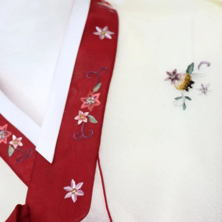 [BUNJANG] Embroidered Hanbok Dress / aa149 여성 자수한복/여55-66/키155-160/가슴90/사놀까