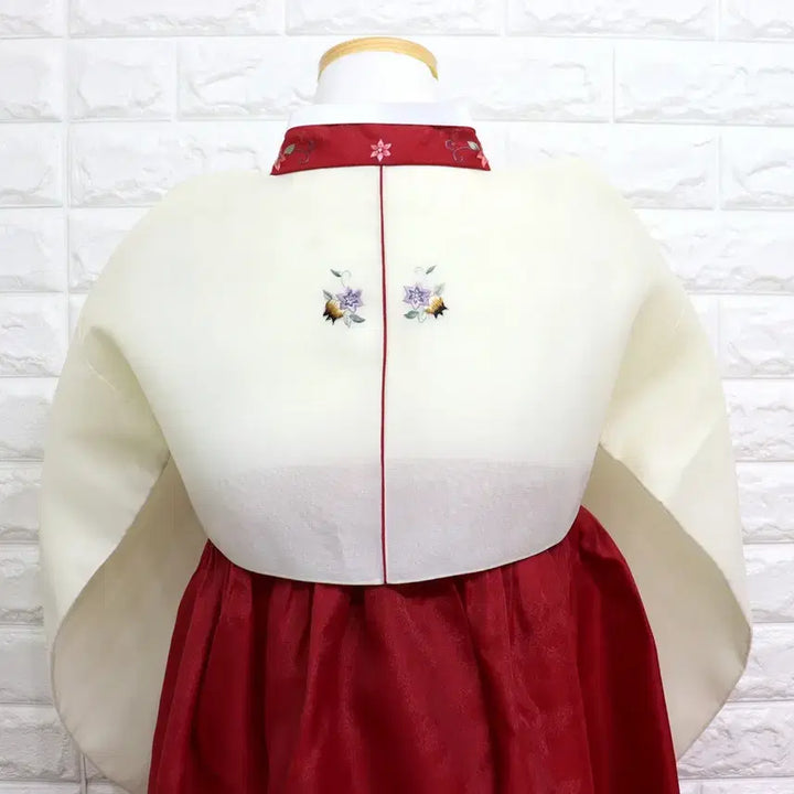 [BUNJANG] Embroidered Hanbok Dress / aa149 여성 자수한복/여55-66/키155-160/가슴90/사놀까