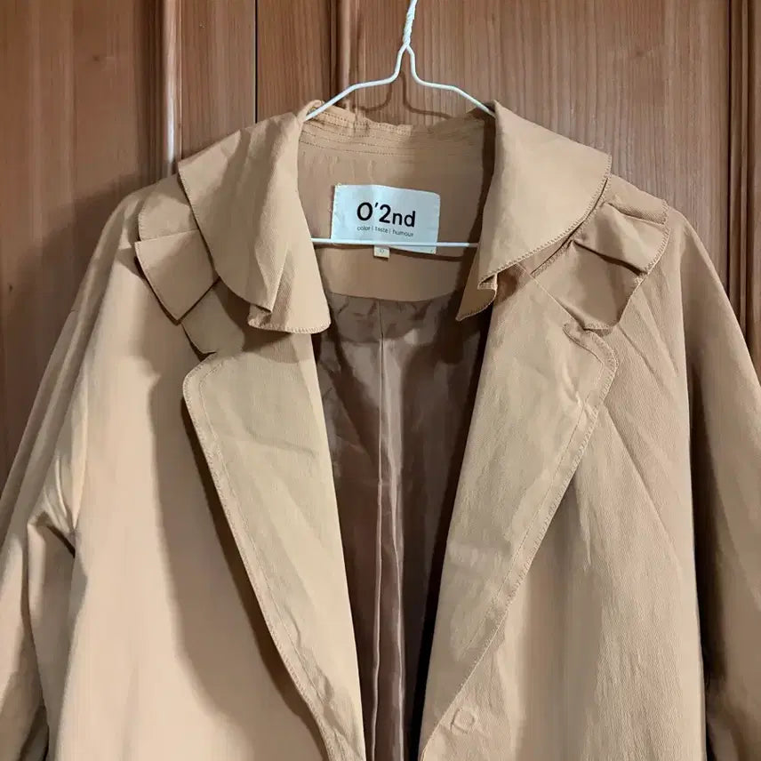 [BUNJANG] O2nd Ruffle Neck Trench Coat / 오즈세컨 봄 러플넥 트렌치코트 트렌치자켓 o2ed