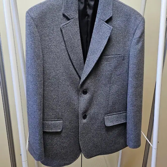 [BUNJANG] Unisex Oversized Half Coat - Gray / (거의 새상품) 남녀공용 오버핏 하프 코트 블레이저 그레이