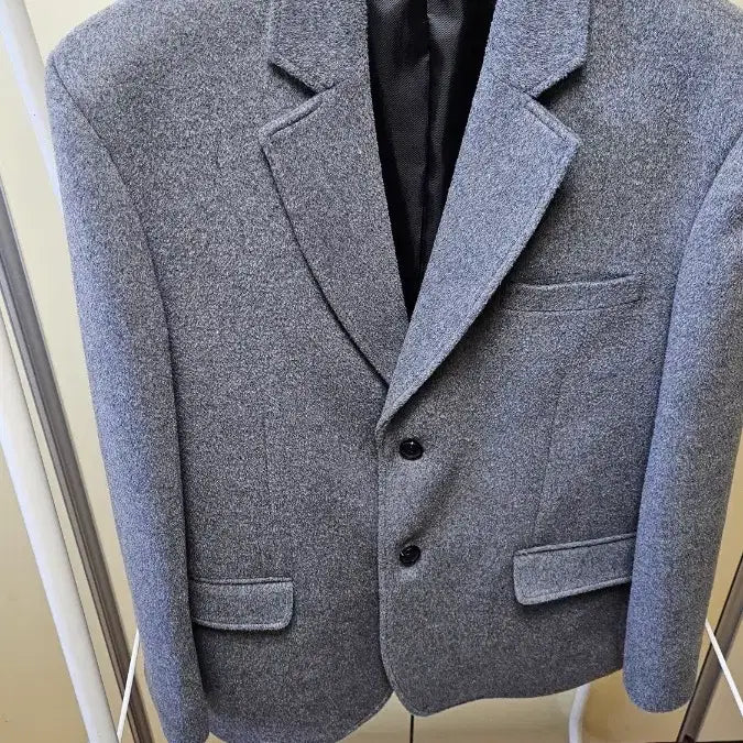 [BUNJANG] Unisex Oversized Half Coat - Gray / (거의 새상품) 남녀공용 오버핏 하프 코트 블레이저 그레이