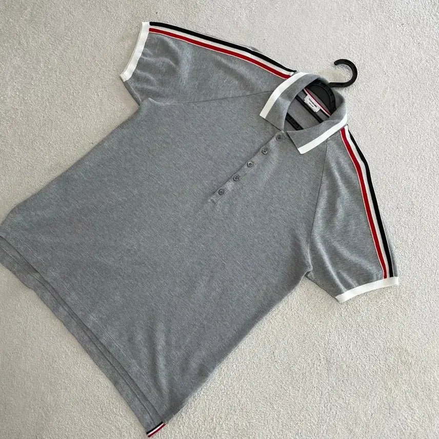 [BUNJANG] Thom Browne Polo Shirt Gray / 톰브라운 피케 래글런 반팔카라티 2