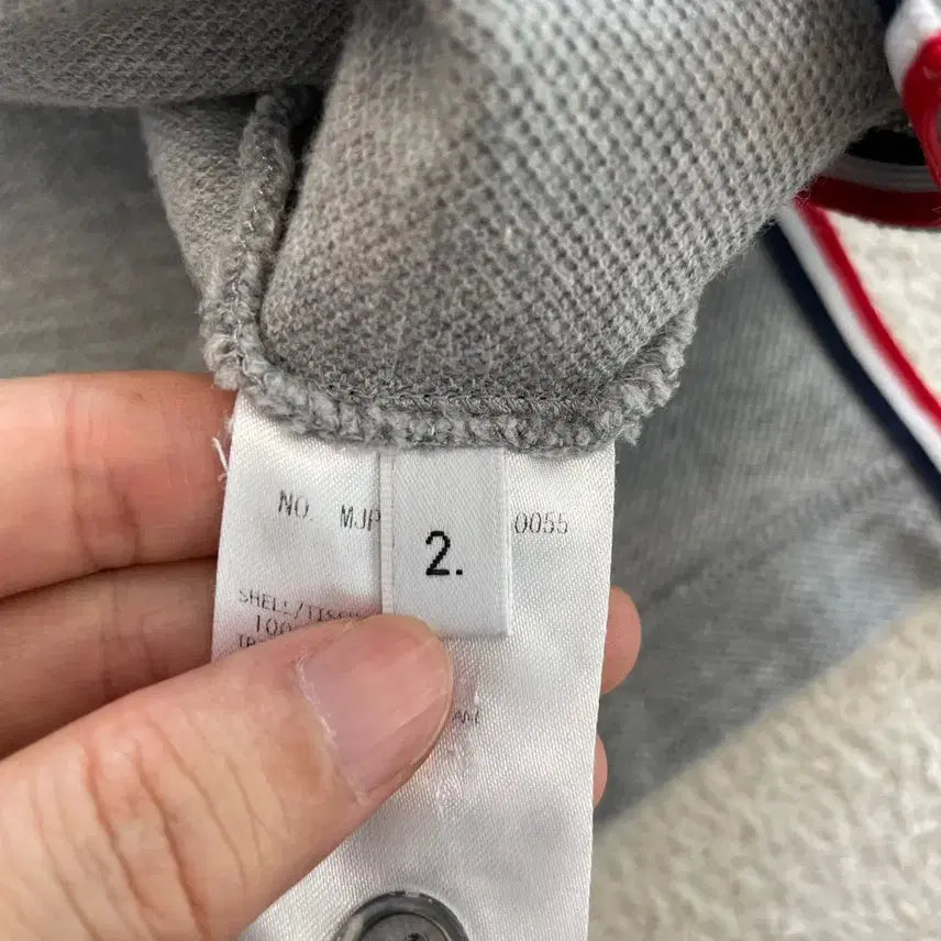 [BUNJANG] Thom Browne Polo Shirt Gray / 톰브라운 피케 래글런 반팔카라티 2