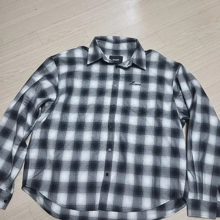 [BUNJANG] We11done Checkered Shirt Black/White / We11done 체크 셔츠 블랙 / 화이트