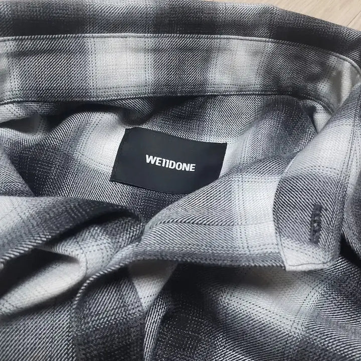 [BUNJANG] We11done Checkered Shirt Black/White / We11done 체크 셔츠 블랙 / 화이트