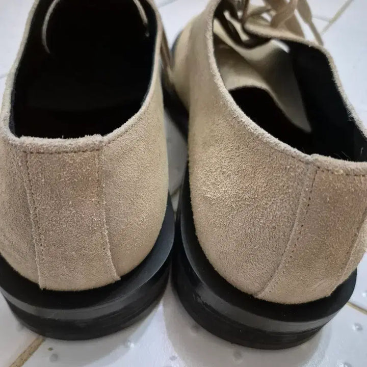 [BUNJANG] Romanticmove Juwoojae Collaboration Suede Derby Shoes Ivory 280 / 스웨이드 더비슈즈 아이보리 280