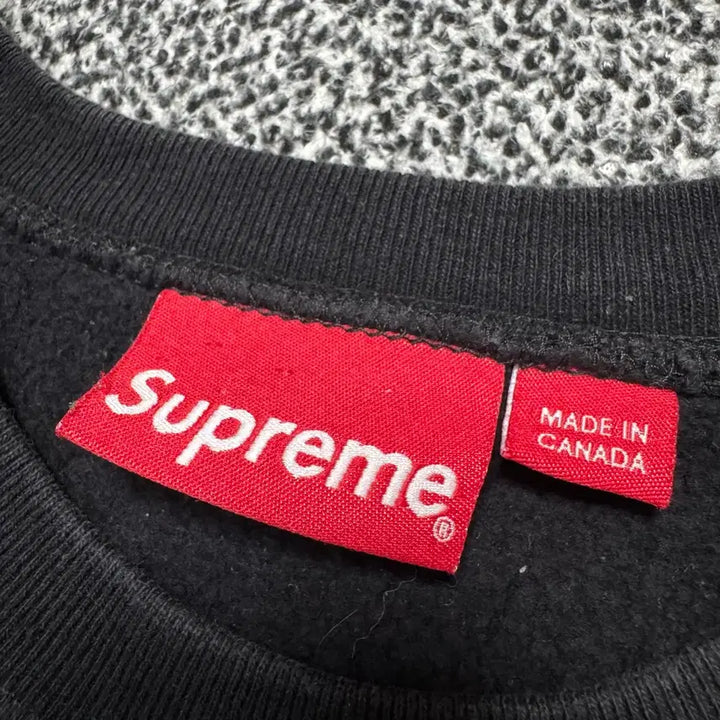 [BUNJANG] Supreme Embroidered S Logo Crewneck Black Sweatshirt / Name : 슈프림 자수 S로고 크루넥 블랙 컬러 맨투맨 :)
