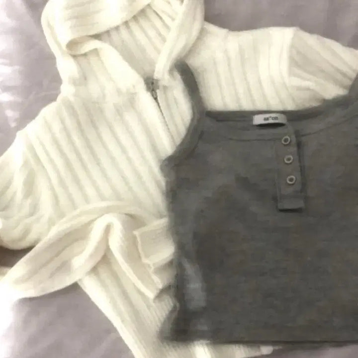 [BUNJANG] Asone Nadia Knit Zip-Up Sweater / 애즈온 나디아 니트 집업 fw 가을 겨울용