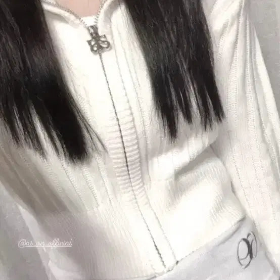 [BUNJANG] Asone Nadia Knit Zip-Up Sweater / 애즈온 나디아 니트 집업 fw 가을 겨울용