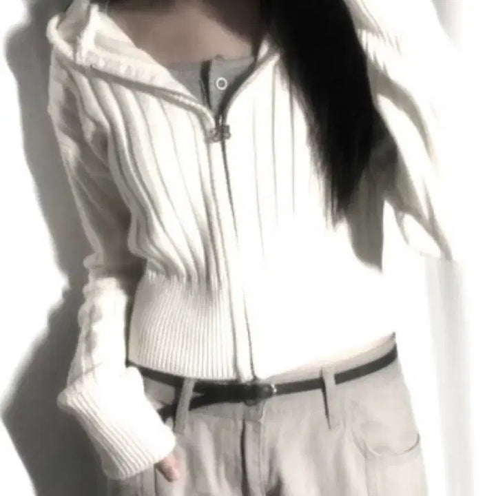 [BUNJANG] Asone Nadia Knit Zip-Up Sweater / 애즈온 나디아 니트 집업 fw 가을 겨울용