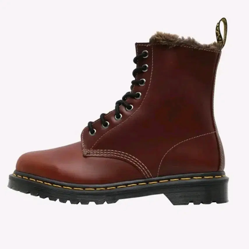 [BUNJANG] Dr. Martens 1460 Serena Fur Boots 245mm / 닥터마틴1460 세레나 브라운 퍼부츠 245mm