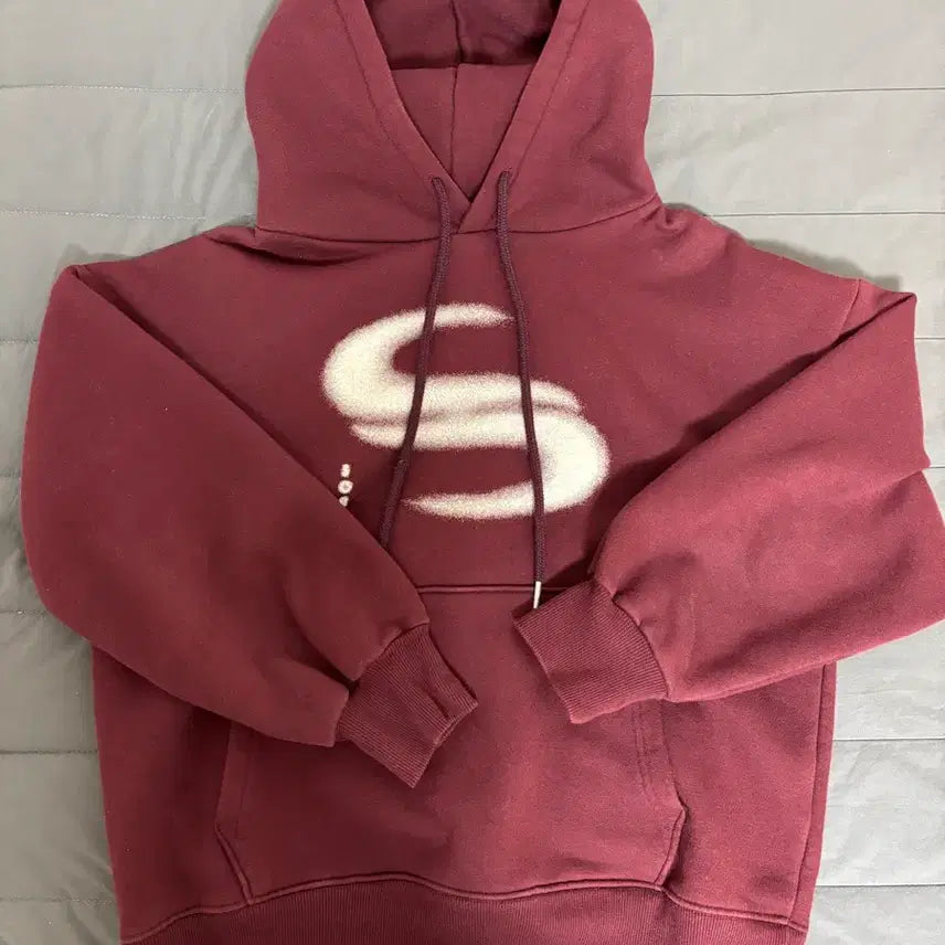 [BUNJANG] Sorano Burgundy Hoodie / 소라노 후드티