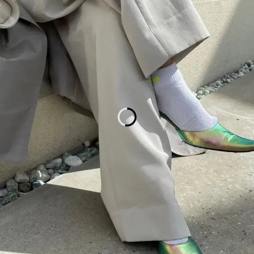 [BUNJANG] Dragon Blues Iridescent Mule Shoes 230 / 드래곤블루스 이리데슨트 뮬 구두 230