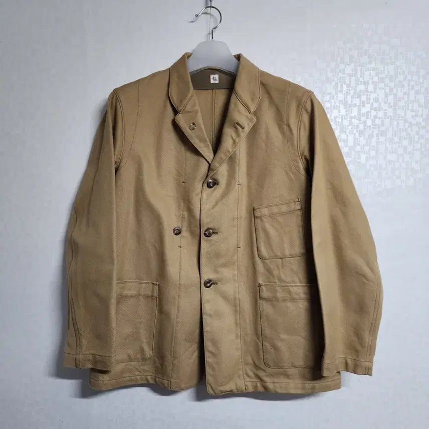 [BUNJANG] KAPTAIN SUNSHINE Coleman Jacket Beige Cotton Work Jacket / [40] 캡틴선샤인 / 베이지 코튼 워크 자켓