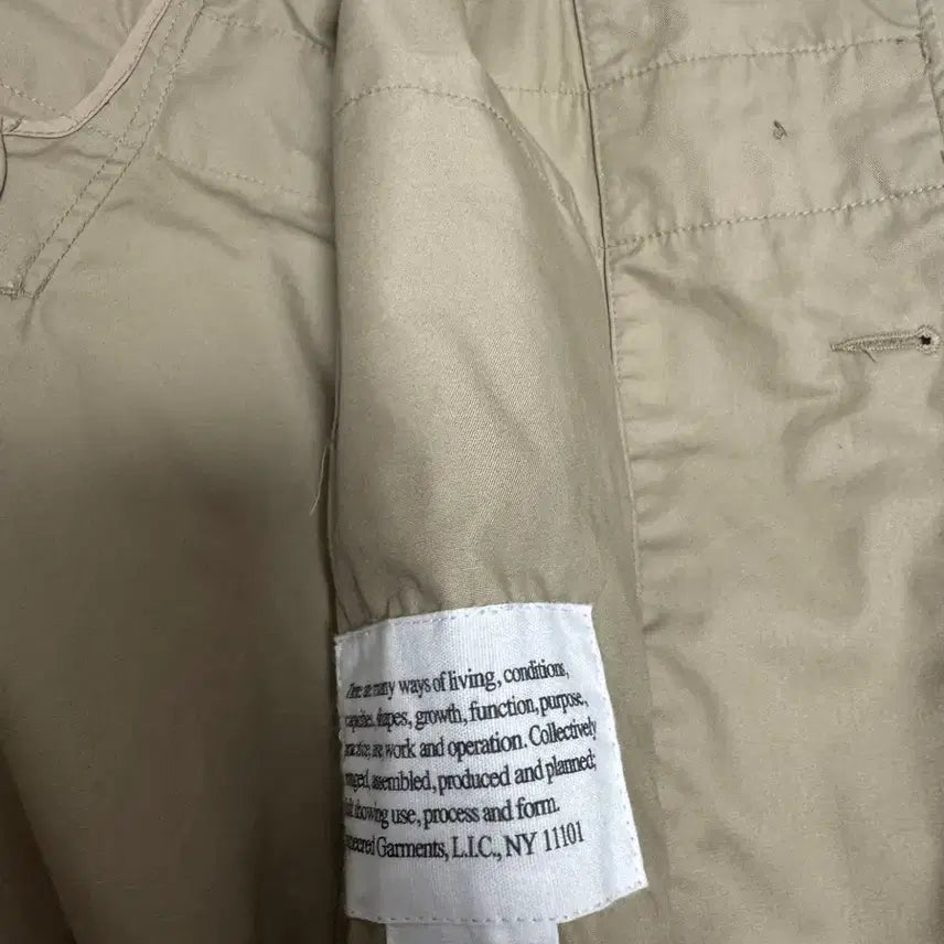 [BUNJANG] Engineered Garments Fork Jacket High Count Twill Beige (L) / 엔지니어드 가먼츠 포크 자켓 하이카운트 트윌 베이지 l사이즈