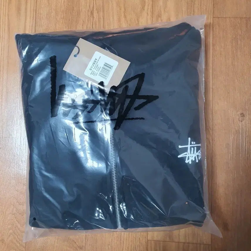 [BUNJANG] Stussy Hoodie Zip-Up Black L New / 스투시 후드 집업 블랙 L 새상품