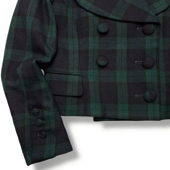 [BUNJANG] Hysteric Glamour Check Double Crop Jacket / hysteric glamour 히스테릭글래머 체크 더블 크롭자켓
