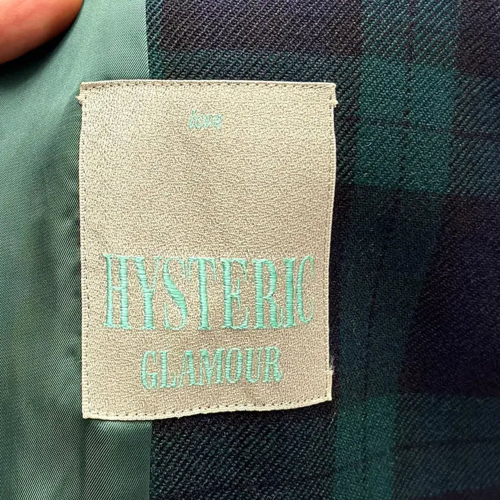 [BUNJANG] Hysteric Glamour Check Double Crop Jacket / hysteric glamour 히스테릭글래머 체크 더블 크롭자켓