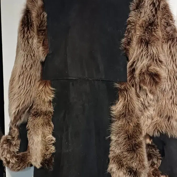 [BUNJANG] Unbranded Sheepskin Jacket / 양털 양가죽 반가슴57 길이83 (새)옷