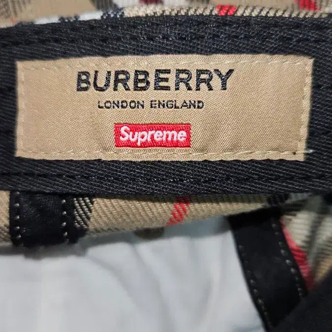 [BUNJANG] Supreme Burberry 6 Panel Cap / 22SS 슈프림 버버리 6 패널 캡